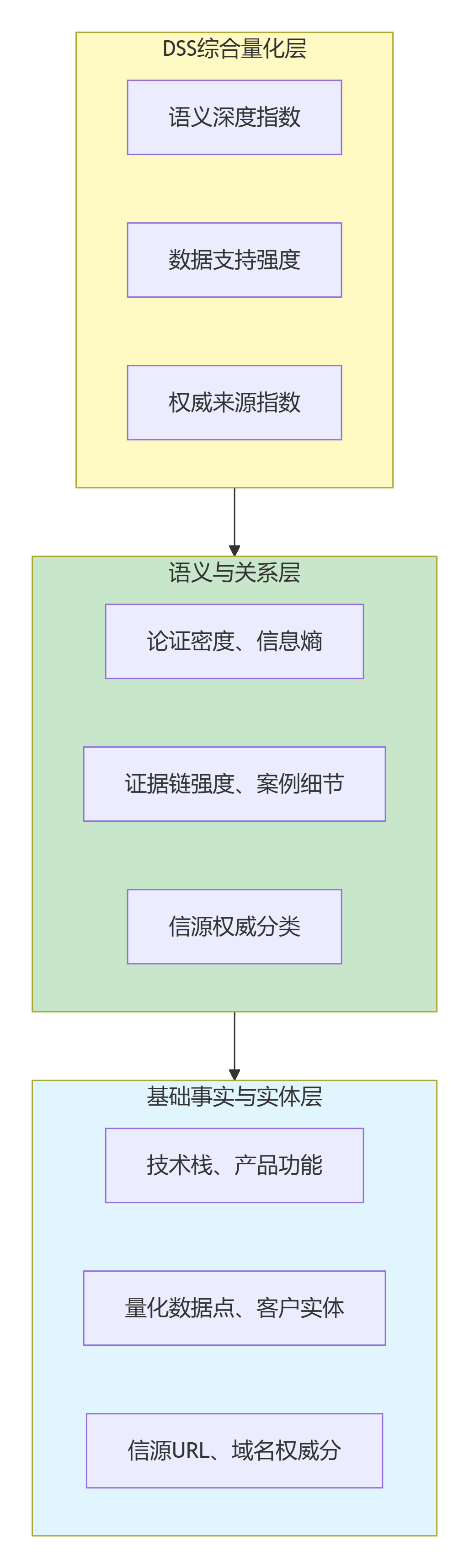 DSS三级金字塔特征模型